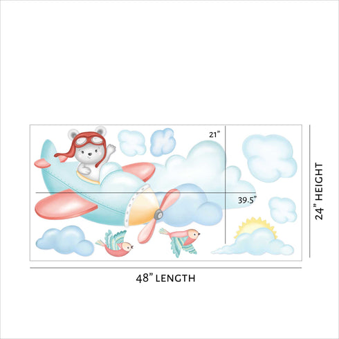 Gliding Through The Skies - Wall Decal Sticker